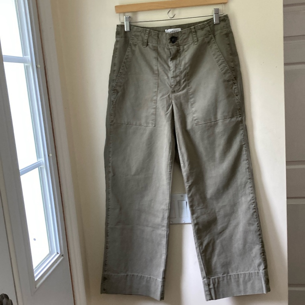 Velvet Maya Canvas Pant, Khaki, size 4